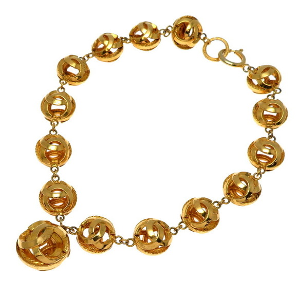Chanel Coco Mark Gold Gold Plated necklace - Picture 1 of 6